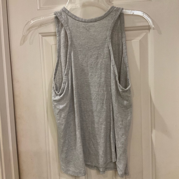 FREE with purchase: Eileen Fisher Tank, Grey and White Stripped Loose Fit, Sz XS - Picture 4 of 6